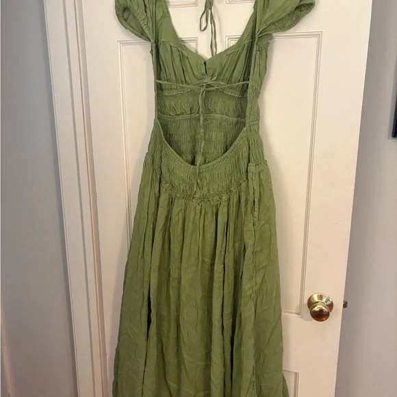 Free People Sage Green Maxi Dress - Picture 2 of 3